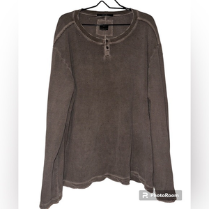 KSUBI designer and authentic waffle‎ knit long sleeve shirt